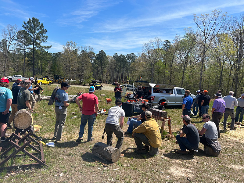 Image taken during the NCVMA Field Day 2023, members outdoors gaining hands-on knowledge and training on equipment.